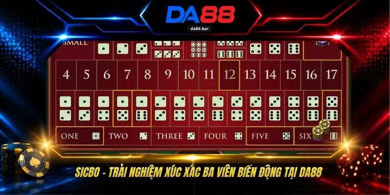 Sicbo - Trải Nghiệm Xúc Xắc Ba Viên Biến Động Tại DA88 1 Sicbo - Trải Nghiệm Xúc Xắc Ba Viên Biến Động Tại DA88