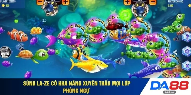 Bắn Cá JDB DA88 - Chinh Phục Nhận Thưởng 999+ Lần Giá Trị 3 Súng la-ze có khả năng xuyên thấu mọi lớp phòng ngự